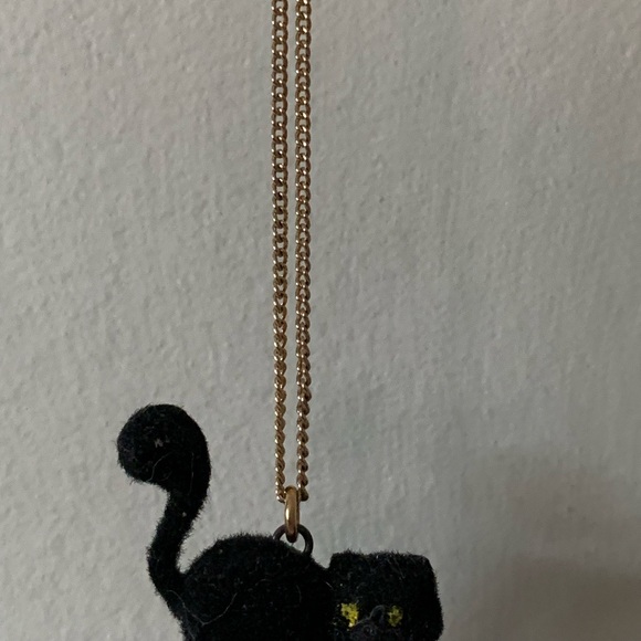New vintage black cat pendant necklace - Picture 8 of 13